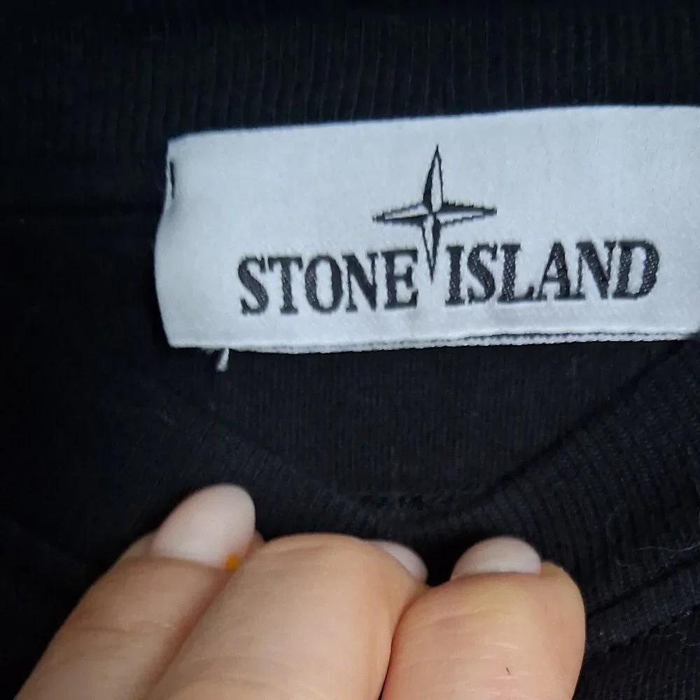 Stone Island Men’s Long Sleeve Cotton Shirt Black Compass Logo Sz 3xl - Picture 4 of 7